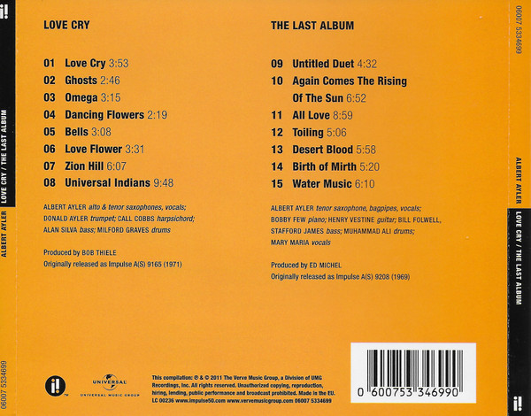 Ayler, Albert – Love Cry/The Last Album