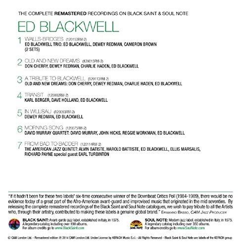 Blackwell, Ed - The Complete Remastered Recordings On Black Saint & Soul Note