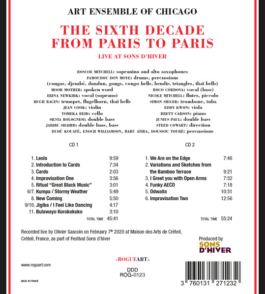 Art Ensemble Of Chicago - The Sixth Decade-From Paris To Paris