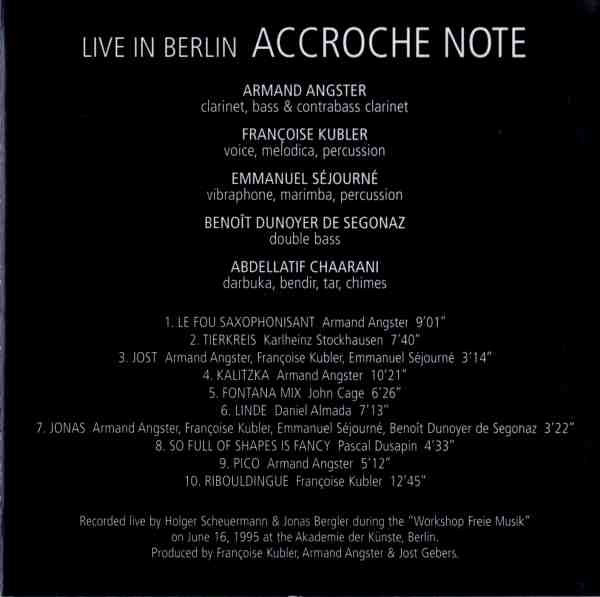 Accroche Note – Live In Berlin 